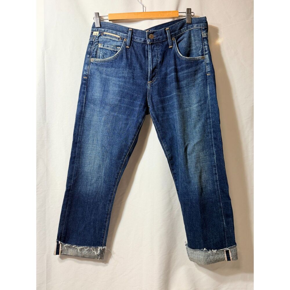 Citizens of Humanity Emerson Crop Slim Boyfriend Jeans Size 27 Premium Vintage